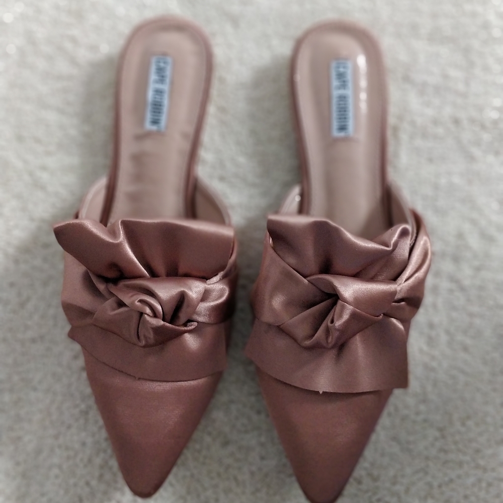 Mauve, slide, mules, size 8.5